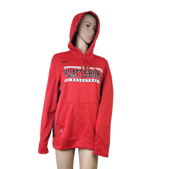 Nike Therma Fit Red Plattsburgh Sweatshirt - Picture 1 of 4